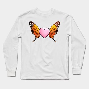 Butterfly Heart Long Sleeve T-Shirt